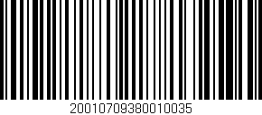 Código de barras (EAN, GTIN, SKU, ISBN): '20010709380010035'