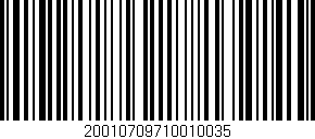 Código de barras (EAN, GTIN, SKU, ISBN): '20010709710010035'