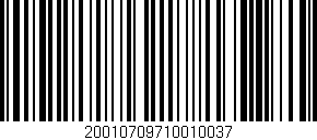 Código de barras (EAN, GTIN, SKU, ISBN): '20010709710010037'