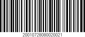Código de barras (EAN, GTIN, SKU, ISBN): '20010728080020021'