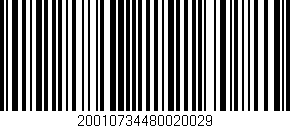 Código de barras (EAN, GTIN, SKU, ISBN): '20010734480020029'