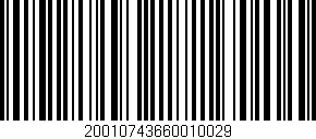 Código de barras (EAN, GTIN, SKU, ISBN): '20010743660010029'