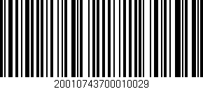 Código de barras (EAN, GTIN, SKU, ISBN): '20010743700010029'
