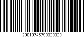 Código de barras (EAN, GTIN, SKU, ISBN): '20010745790020029'