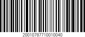 Código de barras (EAN, GTIN, SKU, ISBN): '20010787710010040'