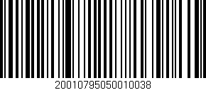 Código de barras (EAN, GTIN, SKU, ISBN): '20010795050010038'