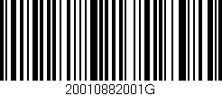 Código de barras (EAN, GTIN, SKU, ISBN): '20010882001G'