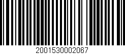 Código de barras (EAN, GTIN, SKU, ISBN): '2001530002067'