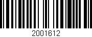 Código de barras (EAN, GTIN, SKU, ISBN): '2001612'