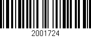 Código de barras (EAN, GTIN, SKU, ISBN): '2001724'