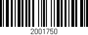 Código de barras (EAN, GTIN, SKU, ISBN): '2001750'