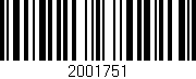 Código de barras (EAN, GTIN, SKU, ISBN): '2001751'