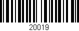 Código de barras (EAN, GTIN, SKU, ISBN): '20019'
