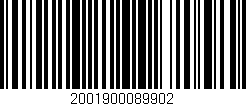 Código de barras (EAN, GTIN, SKU, ISBN): '2001900089902'