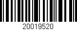 Código de barras (EAN, GTIN, SKU, ISBN): '20019520'