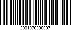 Código de barras (EAN, GTIN, SKU, ISBN): '2001970080007'