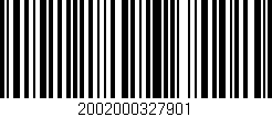Código de barras (EAN, GTIN, SKU, ISBN): '2002000327901'