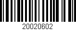 Código de barras (EAN, GTIN, SKU, ISBN): '20020602'