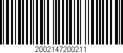 Código de barras (EAN, GTIN, SKU, ISBN): '2002147200211'