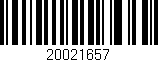 Código de barras (EAN, GTIN, SKU, ISBN): '20021657'
