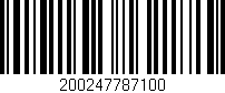 Código de barras (EAN, GTIN, SKU, ISBN): '200247787100'