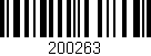 Código de barras (EAN, GTIN, SKU, ISBN): '200263'
