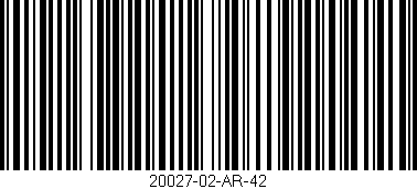 Código de barras (EAN, GTIN, SKU, ISBN): '20027-02-AR-42'