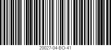 Código de barras (EAN, GTIN, SKU, ISBN): '20027-04-BO-41'