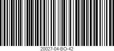Código de barras (EAN, GTIN, SKU, ISBN): '20027-04-BO-42'