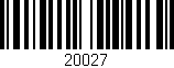 Código de barras (EAN, GTIN, SKU, ISBN): '20027'