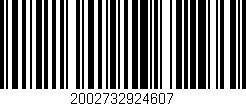 Código de barras (EAN, GTIN, SKU, ISBN): '2002732924607'