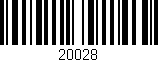 Código de barras (EAN, GTIN, SKU, ISBN): '20028'