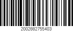Código de barras (EAN, GTIN, SKU, ISBN): '2002882755403'