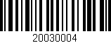 Código de barras (EAN, GTIN, SKU, ISBN): '20030004'