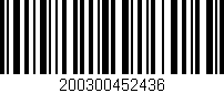 Código de barras (EAN, GTIN, SKU, ISBN): '200300452436'