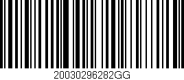 Código de barras (EAN, GTIN, SKU, ISBN): '20030296282GG'