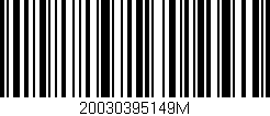 Código de barras (EAN, GTIN, SKU, ISBN): '20030395149M'