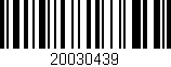 Código de barras (EAN, GTIN, SKU, ISBN): '20030439'