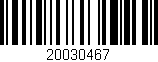 Código de barras (EAN, GTIN, SKU, ISBN): '20030467'