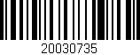 Código de barras (EAN, GTIN, SKU, ISBN): '20030735'