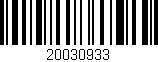 Código de barras (EAN, GTIN, SKU, ISBN): '20030933'
