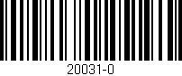 Código de barras (EAN, GTIN, SKU, ISBN): '20031-0'