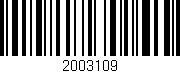 Código de barras (EAN, GTIN, SKU, ISBN): '2003109'