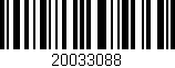 Código de barras (EAN, GTIN, SKU, ISBN): '20033088'