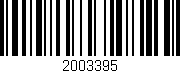 Código de barras (EAN, GTIN, SKU, ISBN): '2003395'