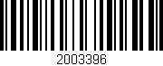 Código de barras (EAN, GTIN, SKU, ISBN): '2003396'