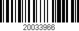 Código de barras (EAN, GTIN, SKU, ISBN): '20033966'