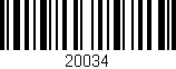 Código de barras (EAN, GTIN, SKU, ISBN): '20034'