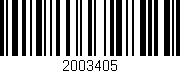 Código de barras (EAN, GTIN, SKU, ISBN): '2003405'