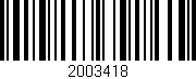 Código de barras (EAN, GTIN, SKU, ISBN): '2003418'